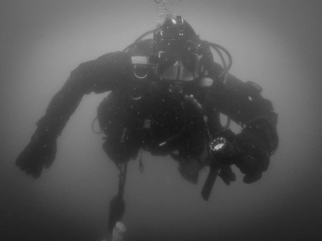 David during high altitude dive training.