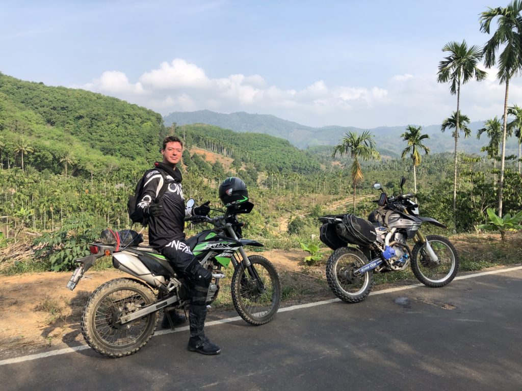 Marcel van den Berg motorbiking around Thailand in his spare time off from being a PADI Course Director.