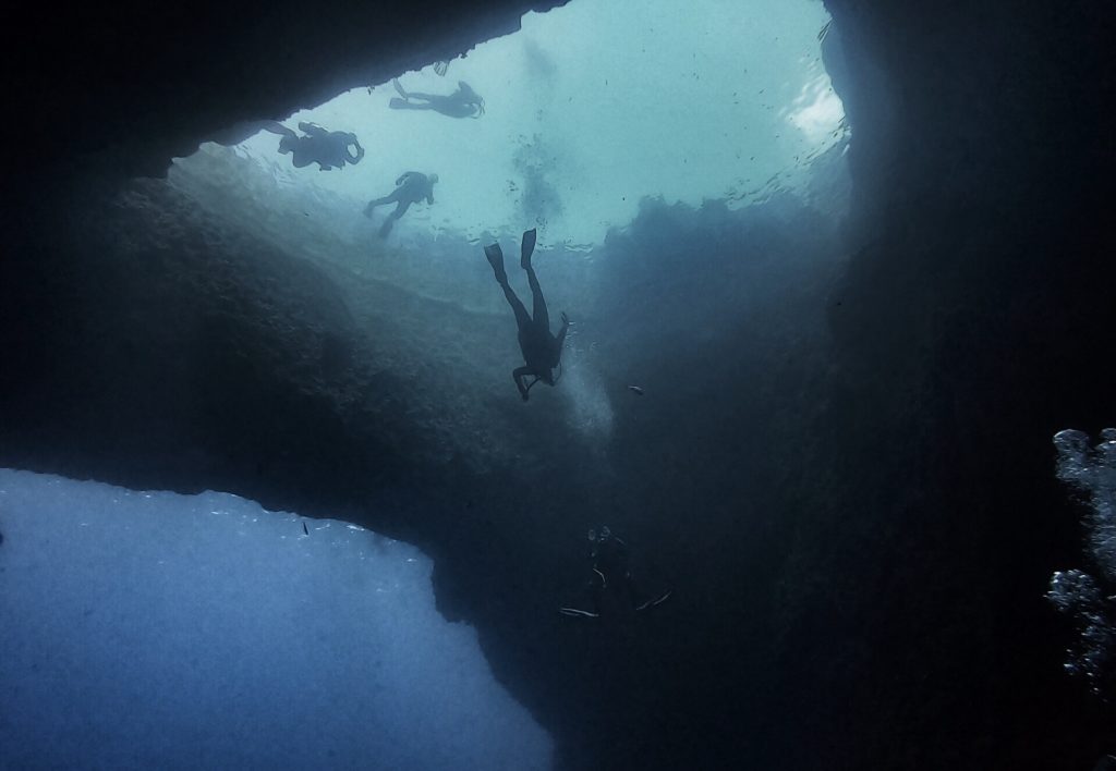 The Blue Hole Gozo in Malta.