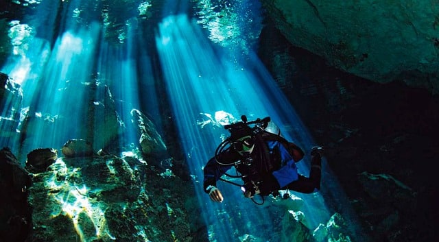 Diving in the Cenotes