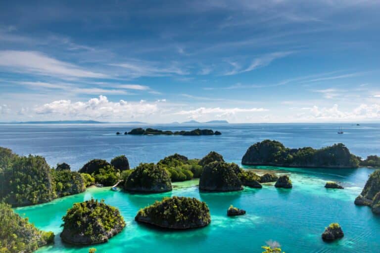 Aerial view of Raja Ampat